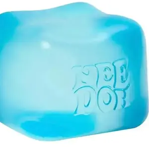 NeeDoh Nice Cube Fidget Toy - Soft Squishy Satisfying Squeeze, Assorted Colors - Stress Relief Gift for ADHD Teens