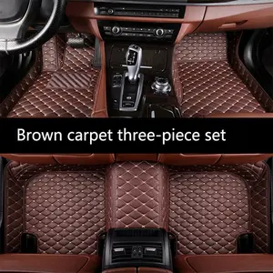 For 2013-2020 Mitsubishi Outlander Floor Mats Car Floor Mats Automotive Floor Mats Interior Floor Mats Leather PU Material Car Floor Mats Waterproof Stain-Resistant Wear-Resistant Car Mat Set