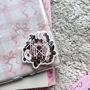 Sleep Token "Roses & Skull" Gothic Phone Grip – Dark Romance Design, Perfect Gift for Metal Music Fans