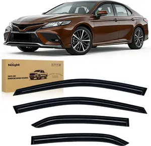Nilight Window Rain Guards for Toyota Camry 2018 2019 2020 2021 2022 2023 2024, Out-Channel Window Visors Vent Wind Deflectors-4PCS summervibes
