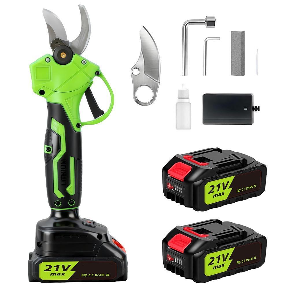 Cordless Electric Pruning Shears, 30mm Cutting Diameter, SK5 Steel Blade, 13000mAh Rechargeable Battery, Lightweight Handheld Power Pruner for Garden & Orchard,for Valentine’s Day Gift