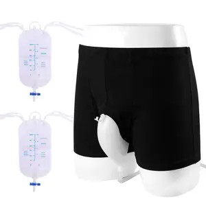 Reusable Wearable Male Urinal Bag Portable Leak Proof Leg Urine Collection System Easy to Clean for Daily Outdoor Use