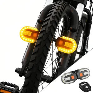 VASTFIRE Wireless Remote Turn Signal & Compact Split Bike Tail Lights, 38 LEDs, 600mAh USB-C Charging, 5 Modes, 150g Detachable Design, USB-C Charged Night Cycling Safety Lights, Bicycle & Ebike Accessories