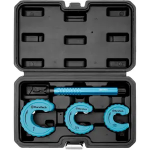 4-Piece Copper Tubing Set, Pipe Tool, Includes 1/2", 3/4",1" Tube Cutters, 1 Deburring Tool with Case
