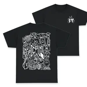 Corridos Tumbados Graphic T-Shirt, Vintage Hip Hop Gothic Style, Urban Streetwear Top, Unisex Cotton