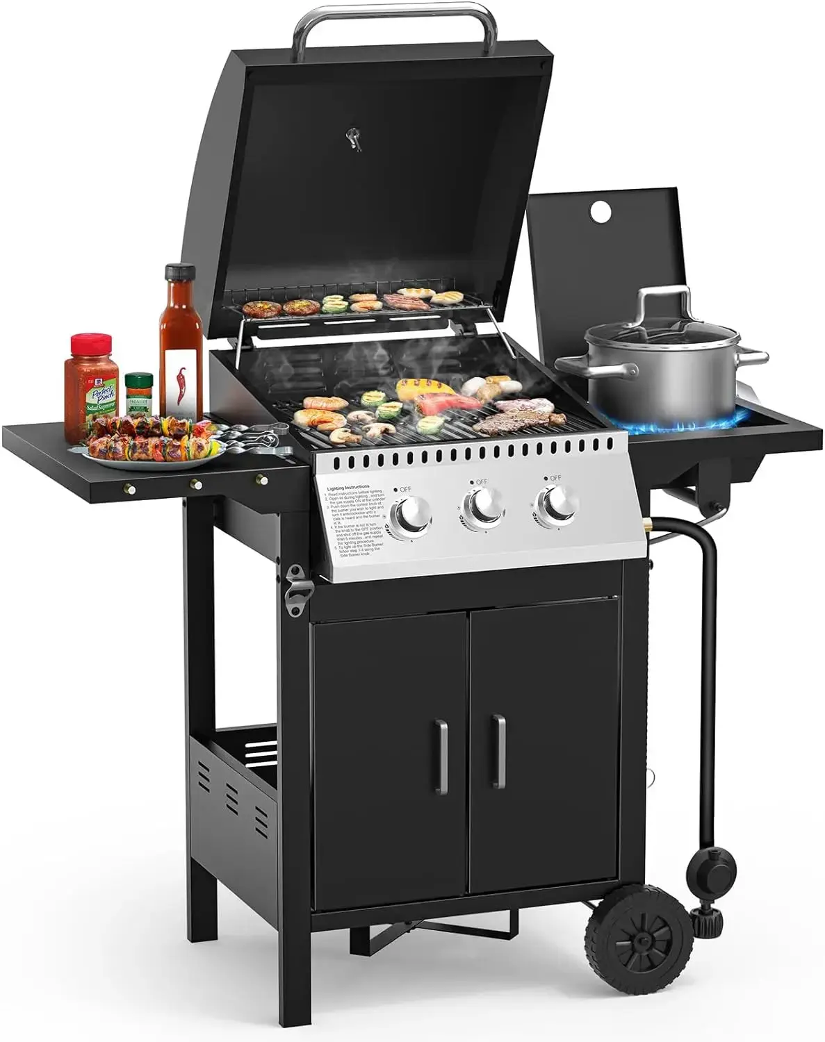 3 Burner Propane Gas Grill