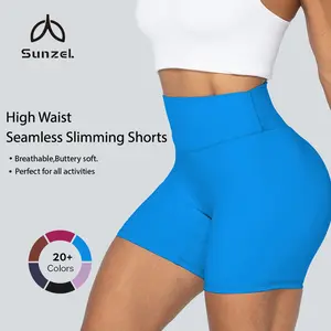 Sunzel High Waist Seamless Slimming Shorts for Women - Shapewear Shorts with Squat Proof, Tummy Control, Four Way Stretch, Breathable & Flexible Material, Perfect for Yoga, Workout, Gym & Everyday Wear