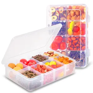 2 Pcs Snack Boxes 8 Compartments Snack Containers Reusable Meal Prep Lunch Containers
