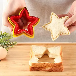 Star Shaped Sandwich Cutter, 1 Count Stainless Steel Sandwich Sealer, Sandwich Making Mold, Kitchen Utensils, Bakeware, Baking Tools