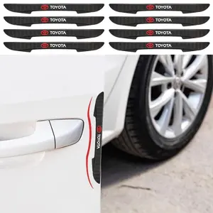 4Pcs Bumper Anti-collision Strip Car Door Edge Anti-Scratch Protector Stickers For Toyota Corolla CHR Rav4 Yaris Prius Avensis Auris Camry Accessories