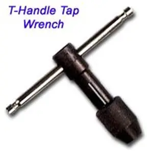 212 MAIN TR-2E Model T-Shaped Handle Tap Wrench (HAN12002) - Adjustable Tool, 1/4in. to 1/2in. Range, Easy Adjustment, Leverage Boost, Extended Lever for Turning, Cycling Equipment