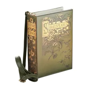 Shakespeare Book Crossbody Purse