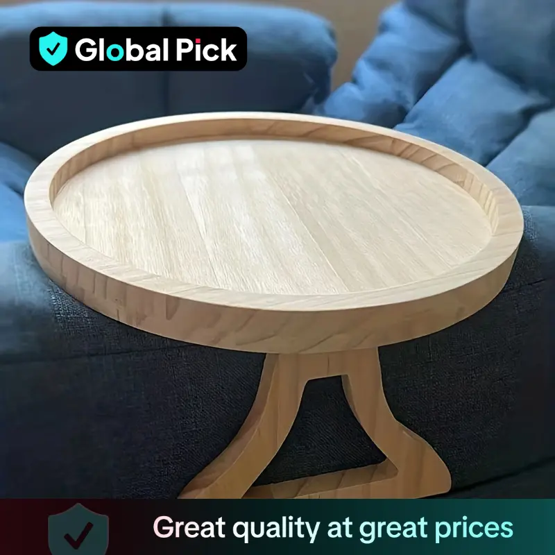 Stable Sofa Armrest Table, Sofa Tray Table Sofa Armrest Clip, Home Clip On Couch Tray, for Eating Drinking, Remote, Drinks, Phones, Dishes