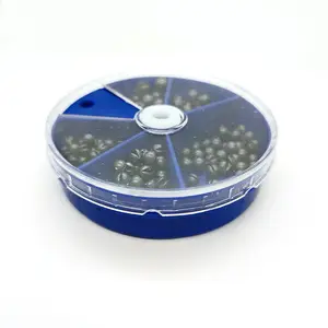 Fishing Weight Set, 1 Box 5 Sizes Of Lead Weights, Round Detachable Sinkers for All Anglers, Versatile Fishing Gear, Fishing Accessories, Fishing Equipment, Fishing Tackle
