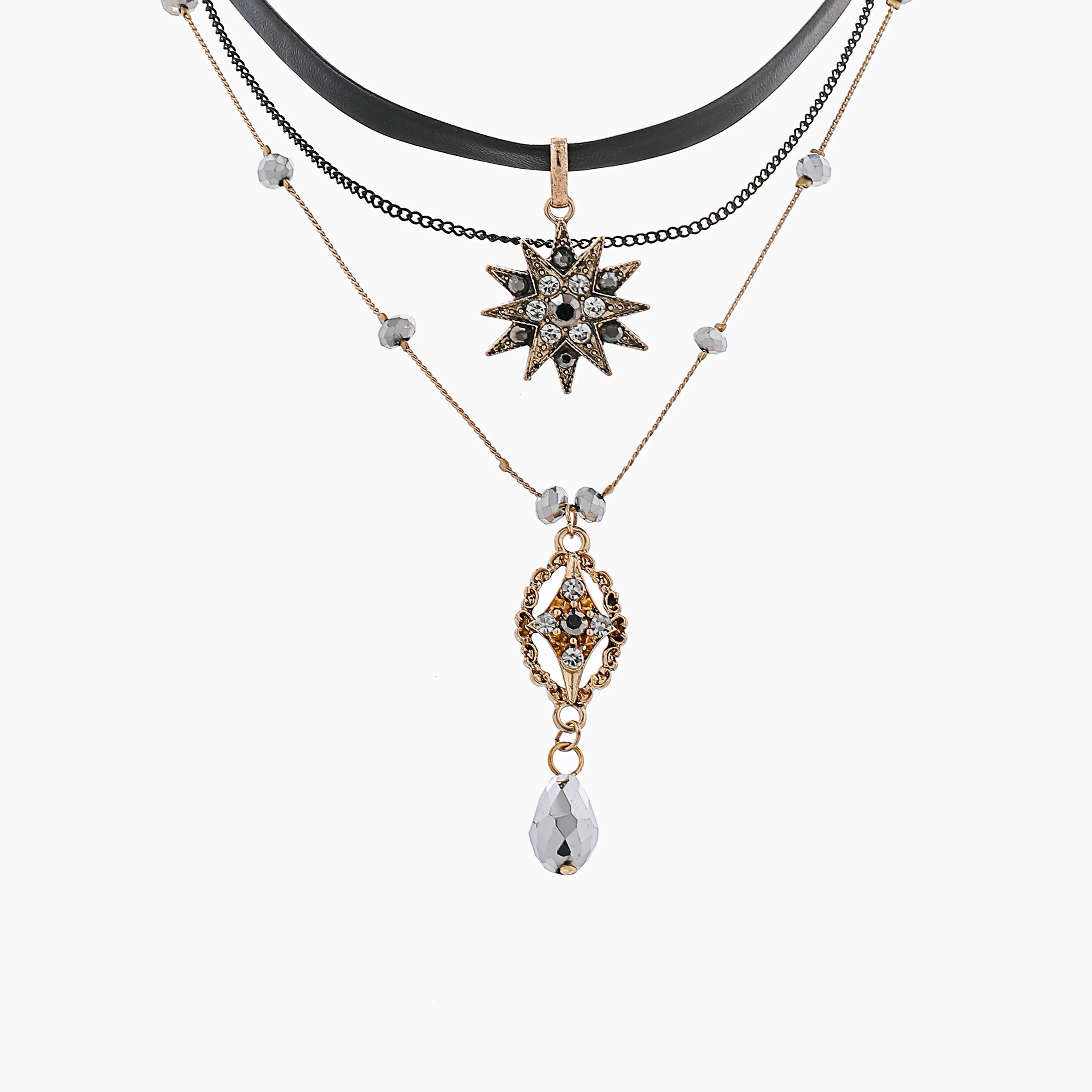 Cider [One Size] Star Layered Decor Necklace