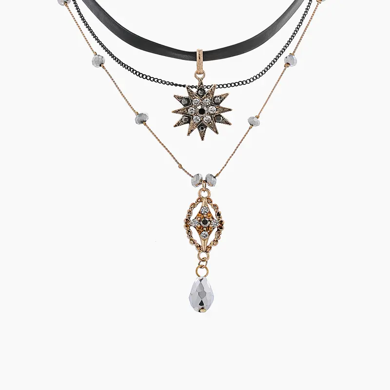 Cider [One Size] Star Layered Decor Necklace