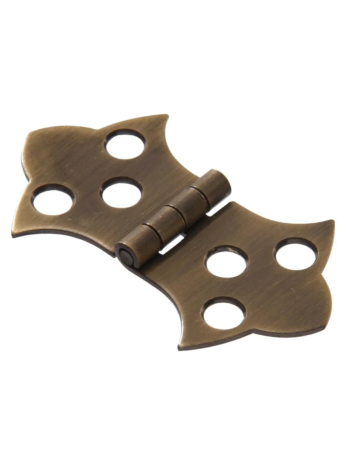 Hillman Group 851591 Solid Brass Door Hinges - 1-11/16 x 3-1/16 in, 2 per Carded Pack, Decorative Brilliant Designs, for Garden Doors Hardware, Personal Use