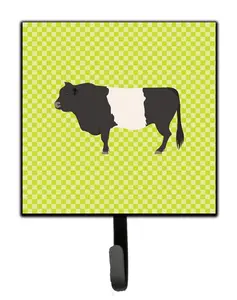 Belted Galloway Cow Green Leash or Key Holder