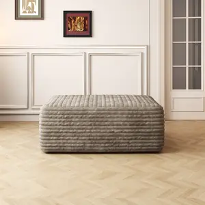 37.40"Sofa ottoman ,No Assembly Required,Camel(Plush Corduroy Fabric)