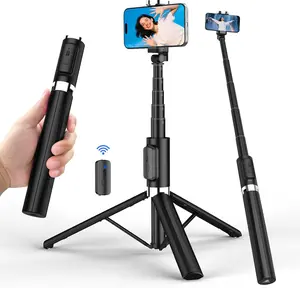 Selfie Stick Tripod for , Portable Cell Phone Tripod Stand with  Remote,  in One Travel Tripods Selfie Stick, Compact Phone Stand Compatible with , Android,  Series