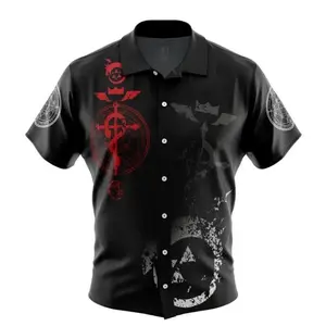 Edward Elric V2 Fullmetal Alchemist Hawaiian Shirt | Cool Summer Anime Vibes for Men & Fans(Sheet)