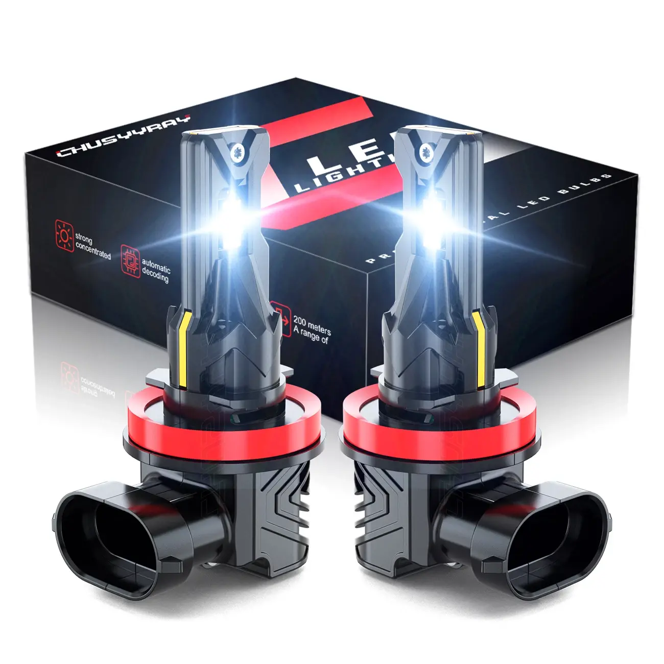 For Chrysler Town & Country 2010 2011 2012 2013 2014 2015 2016 2Pcs Combo LED Headlight Fog Light Bulbs