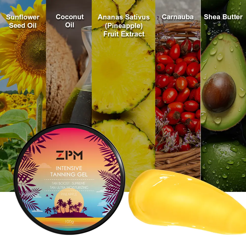 ZPM Pineapple luxury intensive tanning gel 100g Skincare - TikTok Shop
