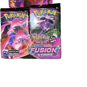 1x Booster Pack Pokemon Trading Card Game Sword & Shield Fusion Strike Expansion Pack for Collectors and Gamers