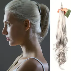 Flexible Wrap Around Ponytail Extension - Synthetic Body Wave Hairpiece For Women - Elegant & Versatile Styling Accessory For Halloween, Christmas, And Everyday Looks-G