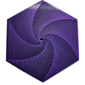 3D Printed Fractal Fidget Hexagon Toy, Stress Relief Ball, Stress Relief Fidgeting, Unique Design, Perfect Gift for Kids & Adults, Enhance Focus & Calmness