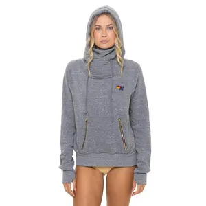 NINJA PULLOVER HOODIE - HEATHER GREY