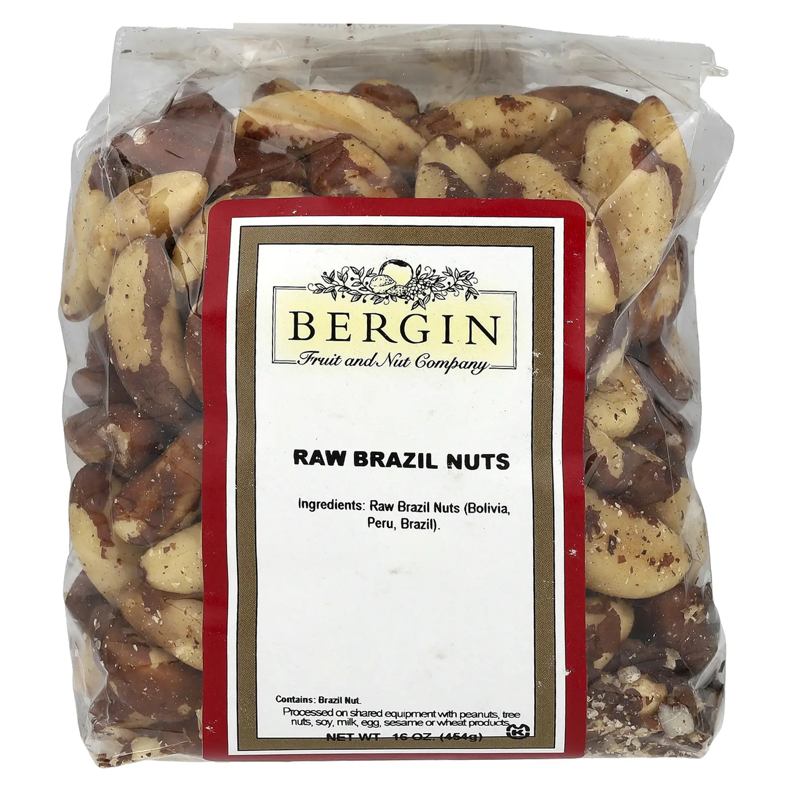 Bergin Fruit and Nut Company Raw Brazil Nuts, 16 oz (454 g) Bergin Fruit and Nut Company Raw Brazil Nuts, 16 oz (454 g)