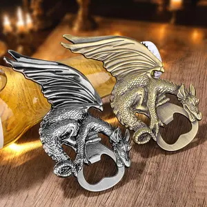 Dragon Design Beer Opener, 1 Set Creative Metal Bottle Opener, Bottle Cap Remover, Kitchen Utensils & Gadgets, Perfect Gift for Holiday & Father's Day, Shotgun Bottle Opener
