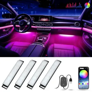 RGB Car Interior Light Kit, LED Car Ambient Light with App Control, Interior Decorative Light, Car Accessories, Car Interior Lighting #GLOBAL PICKS