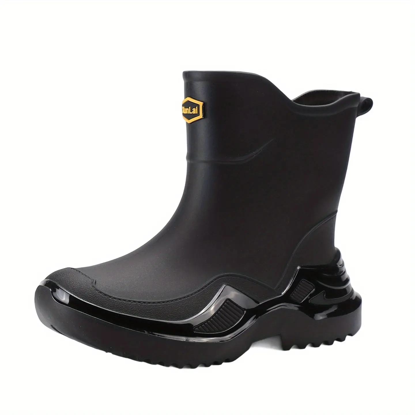 Men's Fashion High Quality Short to Mid-Calf Rain Boots for Outdoor Wear