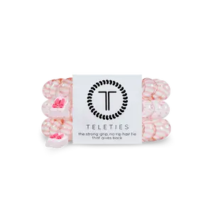 TELETIES - Ballet Large Hair Ties - Strong Grip - No Rip - Reduces Headaches