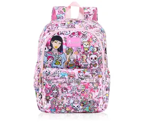 Tokidoki Unicorno Backpack Laptop Backpack for Women, Cartoon Pink Backpack Large Carry on Backpack College Bookbag Casual Daypack for Travel Outdoor Sports Hiking(Hanami Picnic)