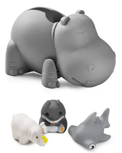 Silicone hippo faucet cover