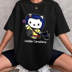 Hello Coraline T-Shirt, Couple Sweatshirt, Hello Valentine's Day Hoodie