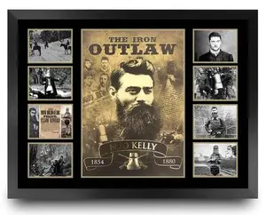 NED KELLY THE IRON OUTLAW POSTER LIMITED EDITION No No Framed MEMORABILIA