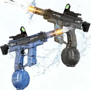 2PCS Elecc Squirt Water Gun for Adult & , tomatic Water Blaster Toy with Battery Powered, Long Range & High Capacity, Water Pistol for Outdoor Pool Beach Backyard Play Water Game