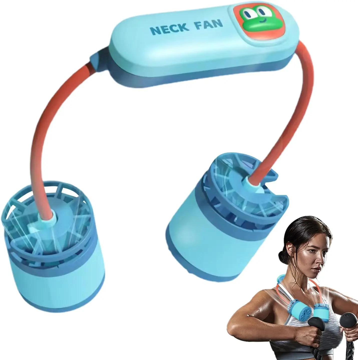 Neck Van Portable Neck Fan Bladeless Personal Cooling Tool 3-Speed 3-Speed Compatible on Multiple Device Interfaces Providing Consistent Performance