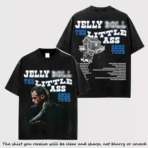 "Jelly - The Little Ass Shed Tour Premium Cotton T-Shirt, Country Rock Outlaw Fans, Blue-collar America Fans, Country Rap Music Graphic Tee, Concert Tour Merch Shirt, Vintage Streetwear Unisex Tee, Fan Gift" "ea25904b143f445da4cc5bddc1917046~tplv-fhlh96ny