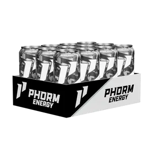1st Phorm Phorm Energy - 16 oz 12-Pack | Premium Sugar-Free Energy Drink