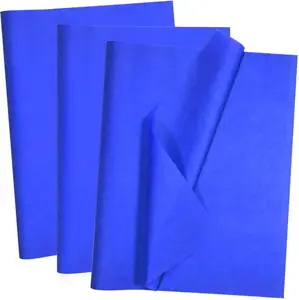 Artdly 100 Sheets Blue Tissue Paper 14 x 20 Inches Bulk for Weddings Birthday DIY Projects Festival Wrapping Crafts Decorations