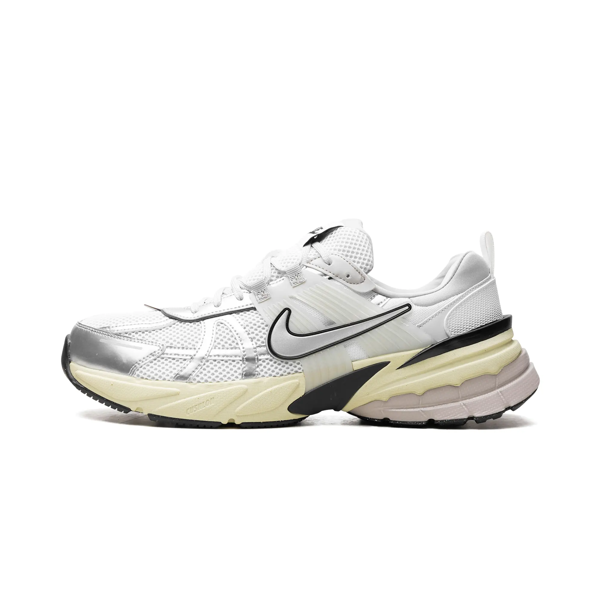 V2K Run Running Shoe - Pure Platinum Metallic Silver Sneaker, HJ4497-100, Comfortable Walking Shoes, Versatile Trainer