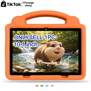 New 10.1 Inch Kids & Student Tablet Set, 5G + High Speed WiFi, HD Large Screen with Dual Cameras, Full Surround Shockproof Case, Dual Use for Office & Study, Education & Entertainment Integrated, Unisex for Boys Girls, Ideal Gift,Blue/Pink/Orange/Green