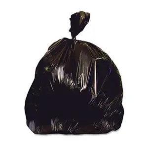 212 MAIN 60 Gal Tough Trash Can Liner - 2 Mil Thick Reprocessed Low-Density, 38x58 in, Black, 100/Pack (100/Carton) with Toughness, Heritage X7658QK