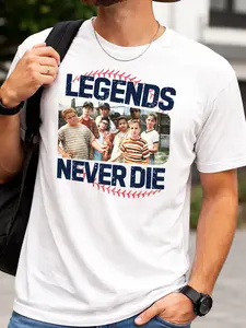 1990s Sandlot Legends Live On In Retro Baseball Tees For Women And Team Crew Shirts, Full color, Full sizes.
