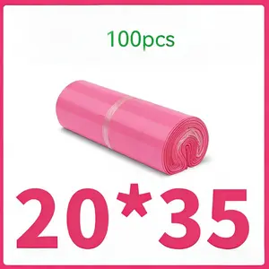 100 Shipping Packaging Bags, Thickened Colorful Clothing Waterproof Pouches, Logistics Bags for Secure Delivery